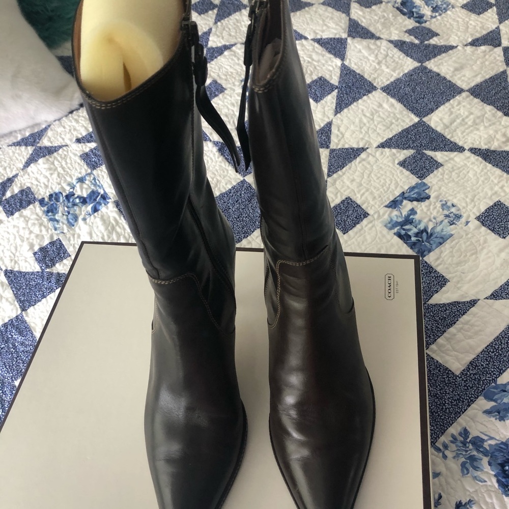 Coach Sami calf leather boots